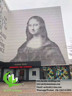 Bon prix Panneau de façade en aluminium perforé thermolaqué avec couleurs RAL personnalisées et épaisseur de 1,5 à 10 mm en ligne