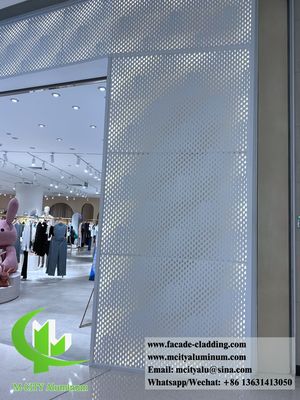 Bon prix Panneau de façade en aluminium perforé thermolaqué avec couleurs RAL personnalisées et taille standard de 1000x2000mm pour la décoration murale en ligne