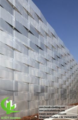 Bon prix 3D extérieur revêtement métallique perforé façades en aluminium pour la décoration architecturale des bâtiments en ligne