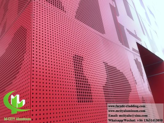 Bon prix Panneau de façade en aluminium perforé revêtu de poudre avec motifs personnalisables de 1000x2000 mm en ligne