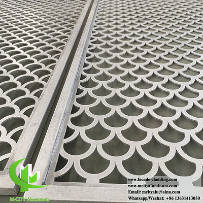 Bon prix Façade en aluminium perforé découpé au laser avec 15 ans de garantie de couleur et couleurs RAL personnalisées en ligne