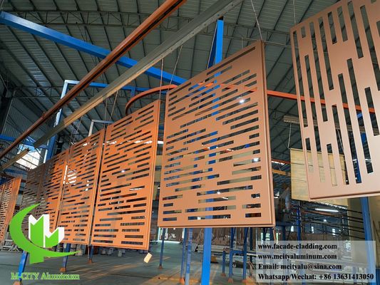 Bon prix Panneaux décoratifs en métal perforé d'aluminium avec revêtement PVDF anti-rouille et ignifuge et couleurs RAL personnalisables pour façade et bardage en ligne