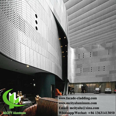 Bon prix Panneau de façade en aluminium perforé thermolaqué avec motif rond personnalisable pour bardage mural en taille 1000x2000mm en ligne