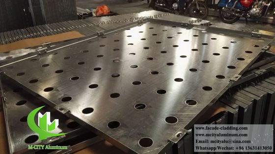 Bon prix Panneau en aluminium perforé de 3 mm d'épaisseur avec revêtement en poudre, motif personnalisé, pour bardage de façade en ligne