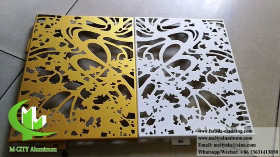 Bon prix Écran décoratif en aluminium architectural avec revêtement PVDF, antirouille et designs personnalisables en ligne