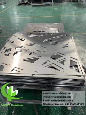 Bon prix Panneau de protection de la vie privée en aluminium d'épaisseur de 4 mm, résistant à la rouille, imperméable à l'eau, décoratif à découpe laser, revêtement de façade métallique en ligne