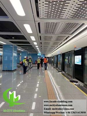 Bon prix Panneau de façade en aluminium perforé avec revêtement PVDF Akzo Nobel, couleurs RAL personnalisables et découpe laser CNC en ligne